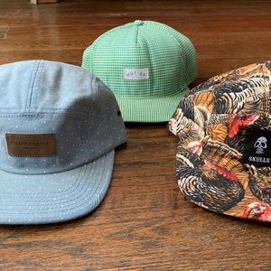 Hat Bundle Huff, Skulls, OBey brands